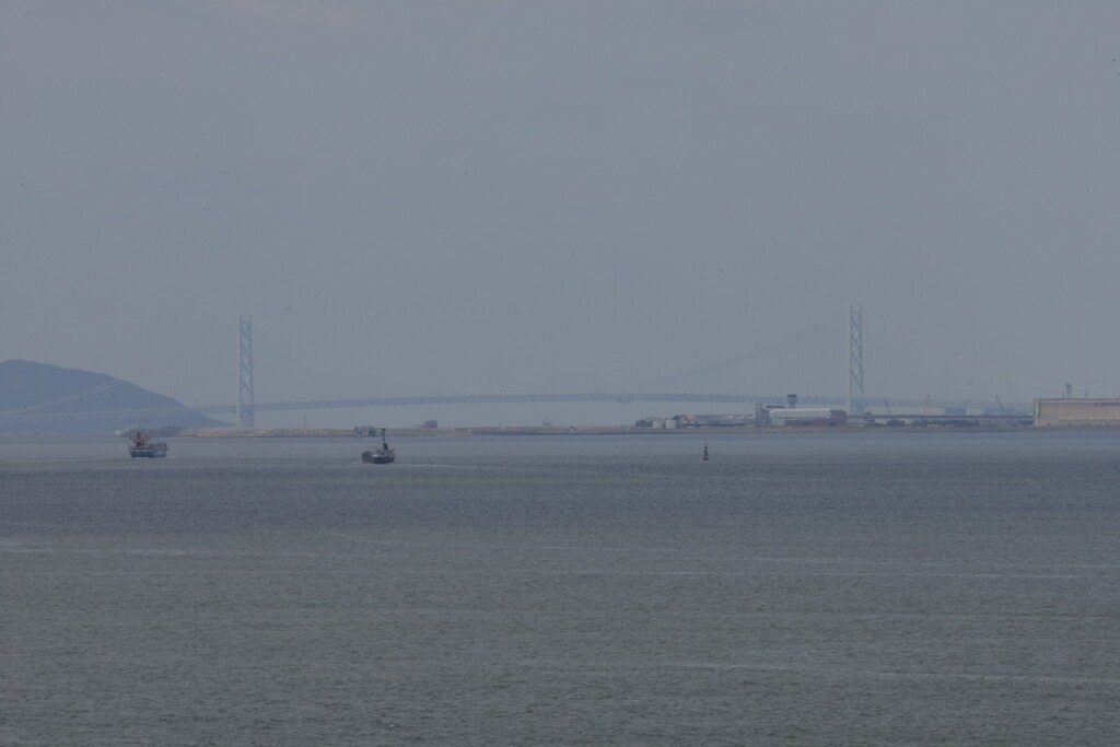 関西大阪万博大屋根リンクから明石大橋