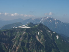 『浄土山からの五色が原と薬師岳』