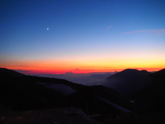 『立山・夕暮れ』