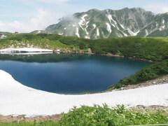『みくりが池と立山連峰』
