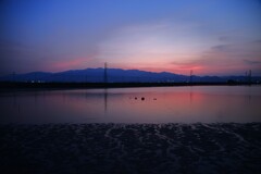 海岸通りの夕焼け空　①。。。！