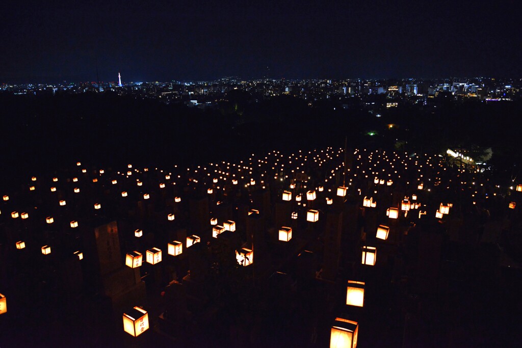 幻想の東大谷万灯会　。。。！