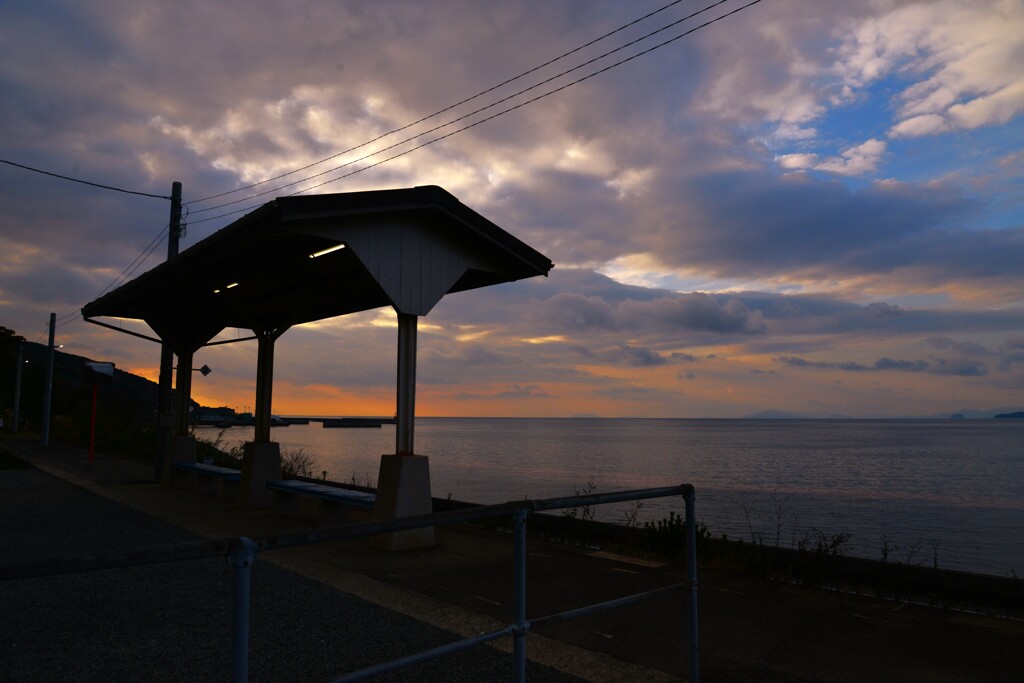 冬の停車場で　①。。。！