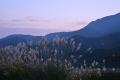 夕暮れ山の海原　②。。。！