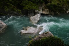 中津渓谷．．仁淀川ブルー　④。。。！