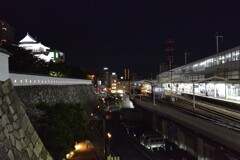 夜の福山駅　①。。。！