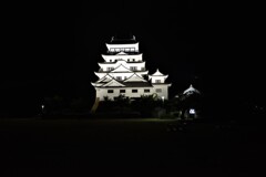 夜の福山城天守。。。！