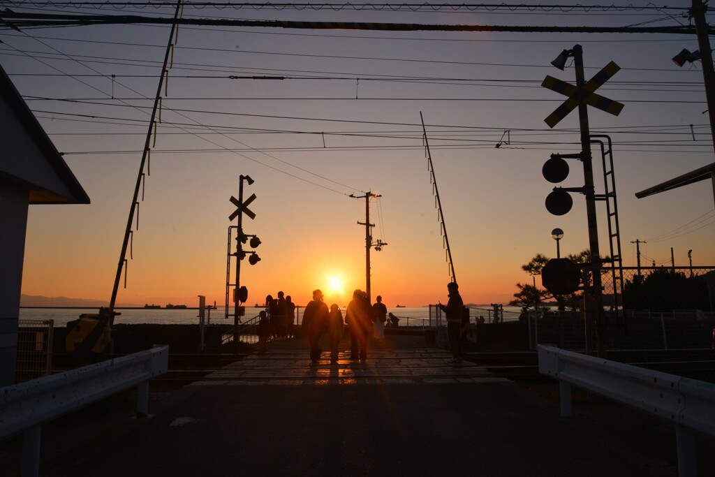 黄昏駅は夕焼けスポット　②。。。！
