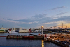 朝の港風景。。。！