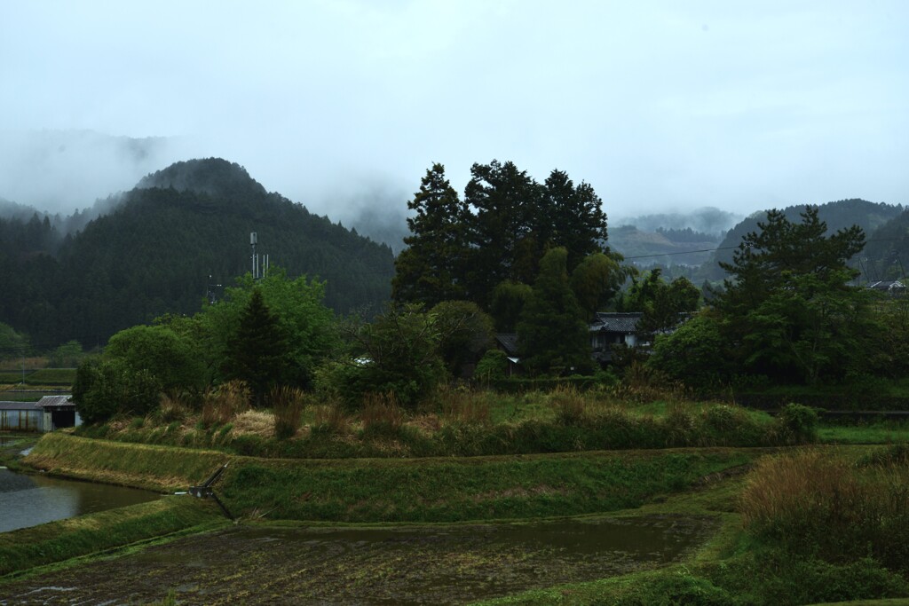 雨煙る天空の里　⑤。。。！
