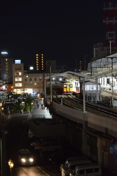 夜の福山駅　②。。。！