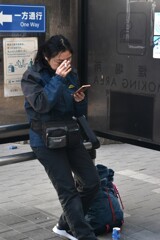 街角で一休み。。。！
