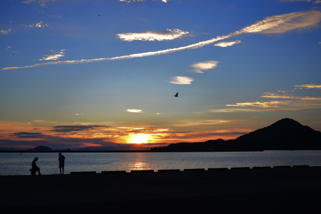 夕暮れ時を楽しむ　➂。。。！