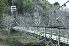 冬枯れの吊り橋　②。。。！