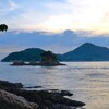 暮れかける島影　④。。。！