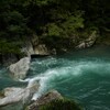 中津渓谷．．清き流れに　①。。。！