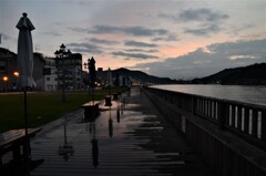 夕暮に雨あがる。。。！