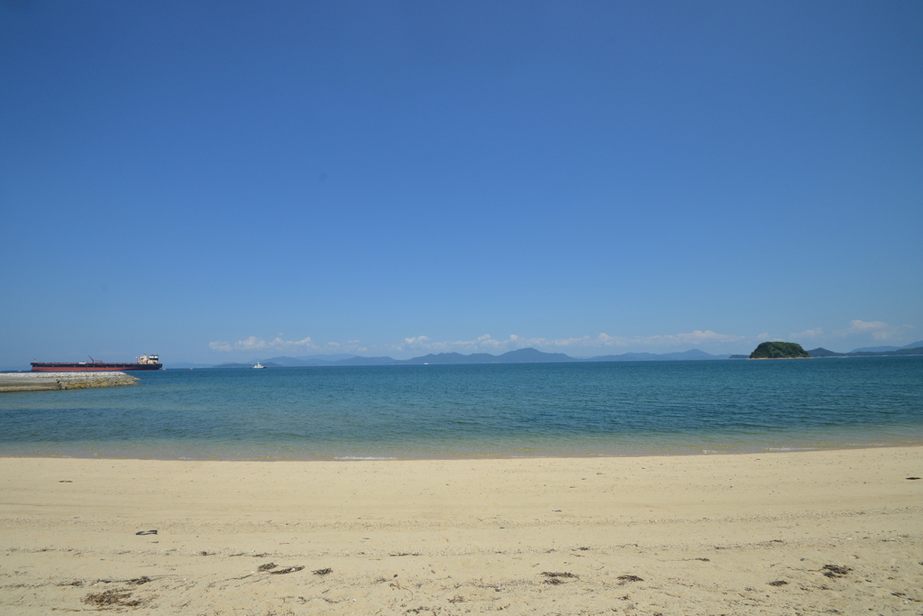 砂浜に波音だけ　④。。。！