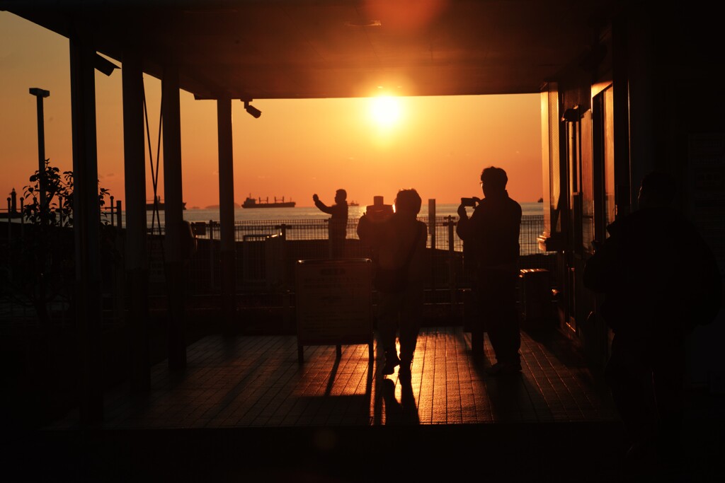 黄昏駅は夕焼けスポット　④。。。！