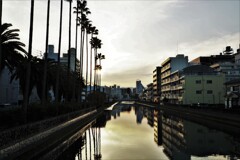 高知橋から夕景。。。！