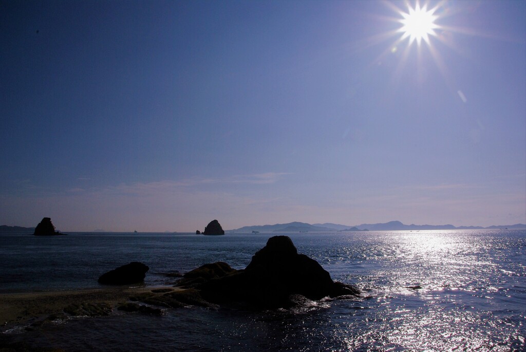 海中からニョッキリ。。。！