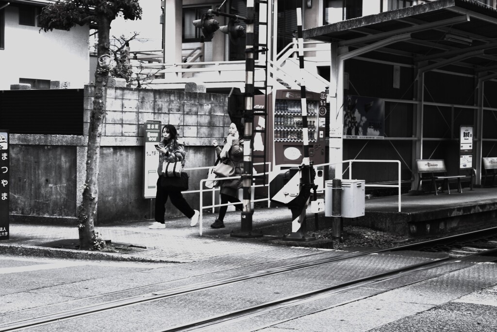 停車場にて　④。。。！