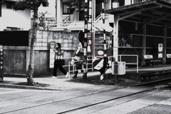 停車場にて　④。。。！