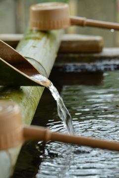 山寺の春．．水ぬるむ　①。。。！