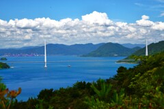 夏のしまなみ海道ど真ん中　。。。！
