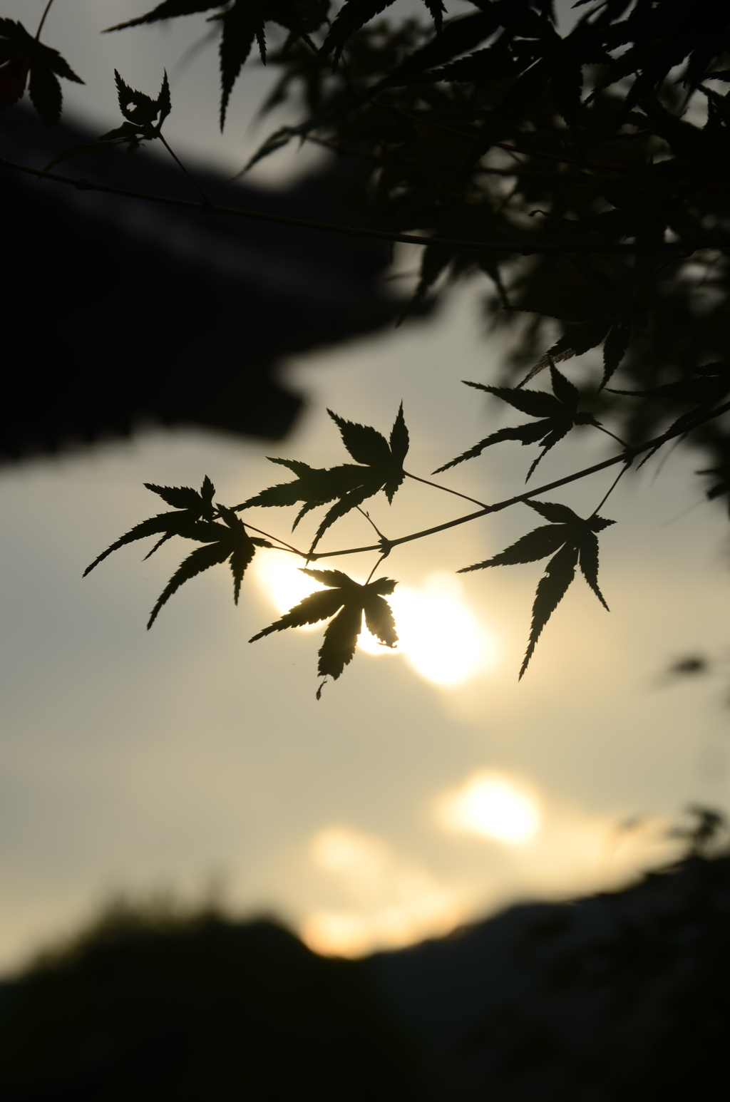 暮れてゆく秋空。。。！