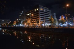 堀端の夜　➂。。。！