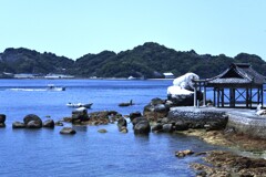 海辺の神社　①。。。！