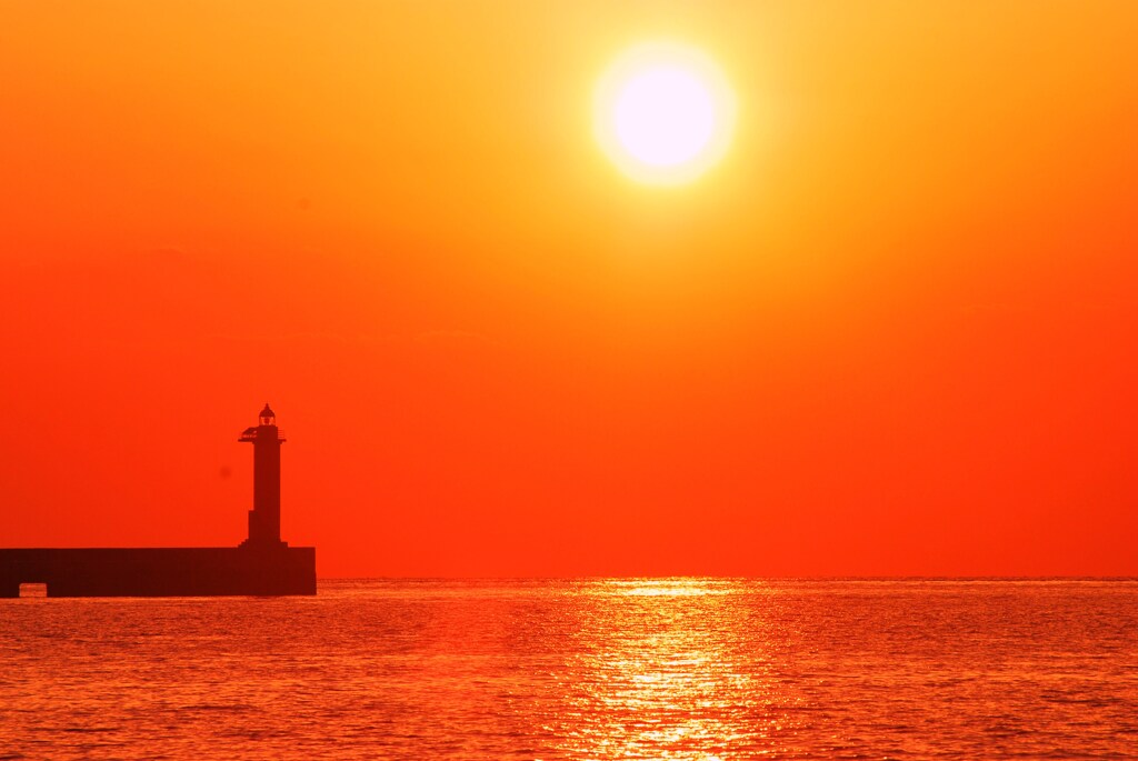 瀬戸の夕陽　４。。。！