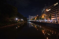 堀端の夜　②。。。！