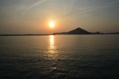 夕暮と釣り人　➂。。。！