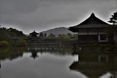 雪降る古刹　②。。。！