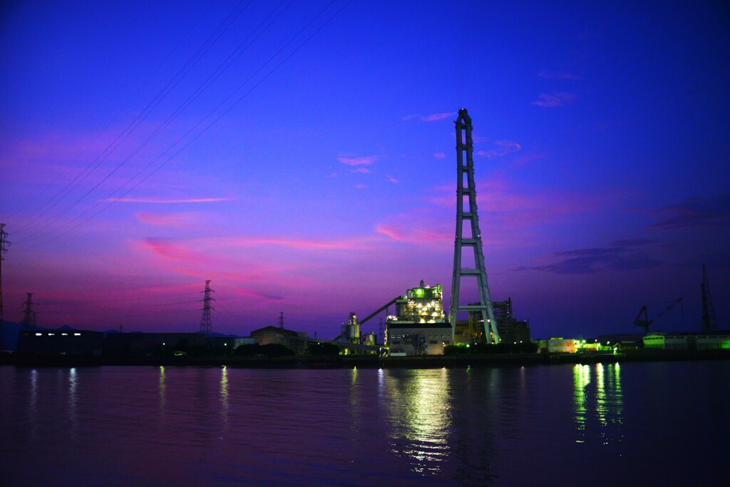 海岸通りの夕焼け空　➂。。。！