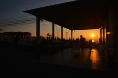 黄昏駅は夕焼けスポット　➂。。。！