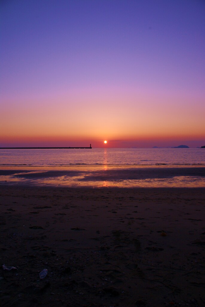 瀬戸の夕陽　１　。。。！