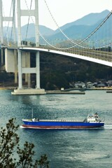迎春の来島大橋　➂。。。！