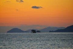 点描．．瀬戸の夕景　➂。。。！