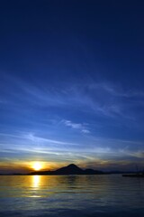 夕暮と釣り人　➂。。。！