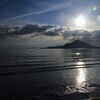 暮れかける島影　②。。。！