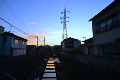 あかね雲に染まる町　④。。。！
