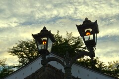 夕暮れの古城　①。。。！
