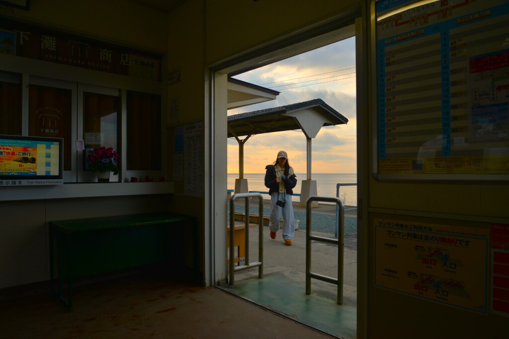 冬の停車場で　➂。。。！