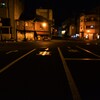 冷たい歩道。。。！