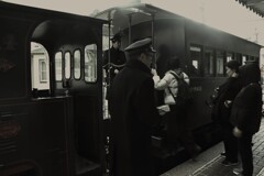 温泉駅の坊っちゃん列車　②。。。！