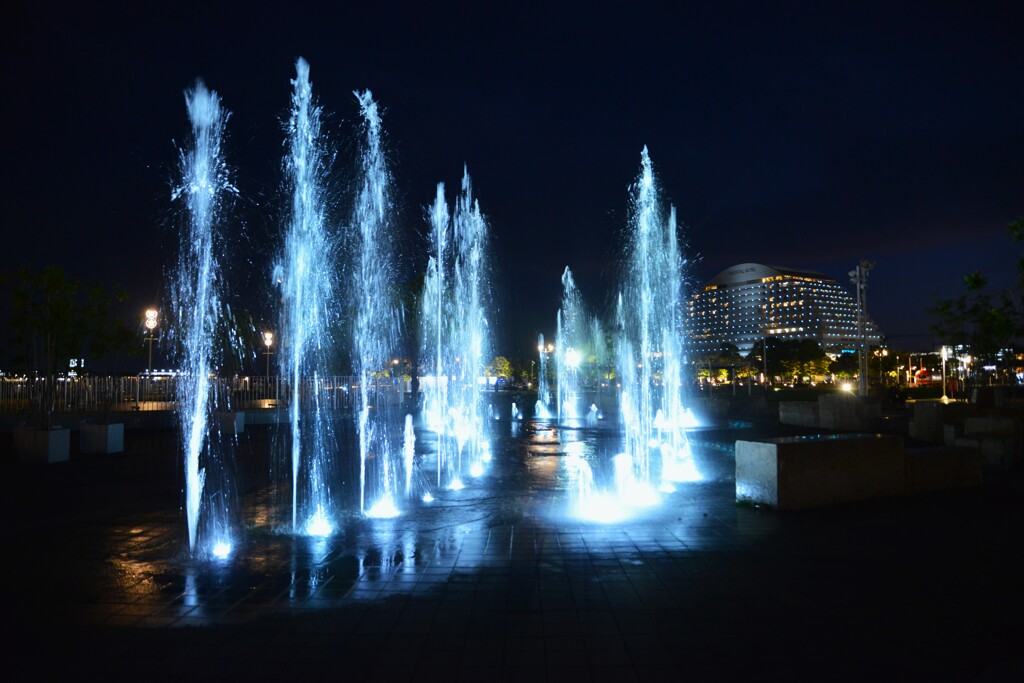 夜のメリケンパーク　①。。。！