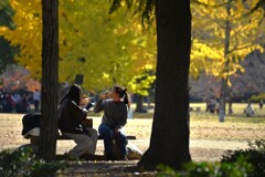 秋の日はなかよし　⑤。。。！